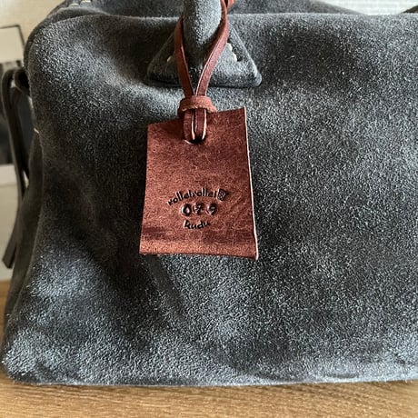 Handbag(gray/suede/kudu)Lot#079