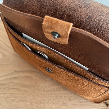 kudu革長財布　Long Wallet (autumn spice/suede/kudu)Lot#318/Lot#352set