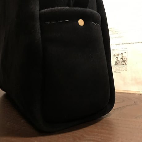 Shoulderbag 303. (Black/suede/kudu)Lot#138 サイトウ様オーダー出品