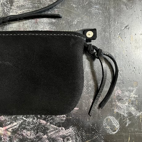 middle pouch (kudu/suede/black)#159/結衣様オーダー出品