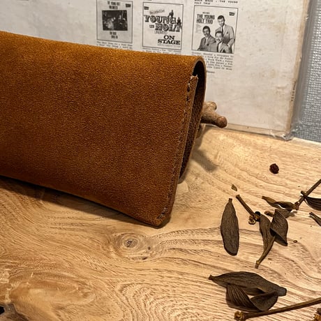 kudu革長財布　Long Wallet (autumn spice/suede/kudu)Lot#271
