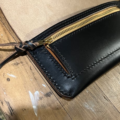 クロムエクセル長財布 Long Wallet(Chromexcel/black/Horween)Lot#370
