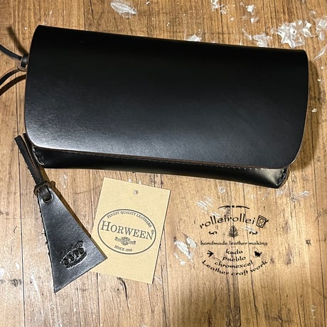 クロムエクセル長財布 Long Wallet(Chromexcel/black/Horween)Lot#370
