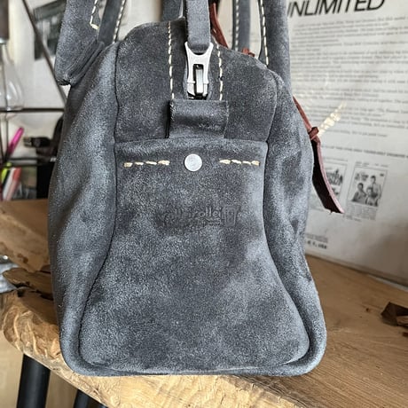 Handbag(gray/suede/kudu)Lot#079