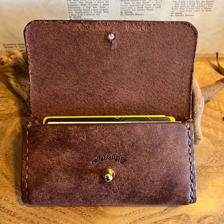 手作りだからこのフォルム♪ 一点限り リップケース 名刺入れ Business card case(tabacco/pueblo)Lot#--- 03