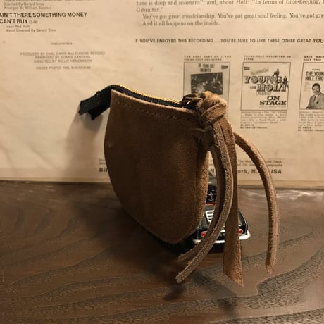 small pouch (kudu/suede/stone)#157