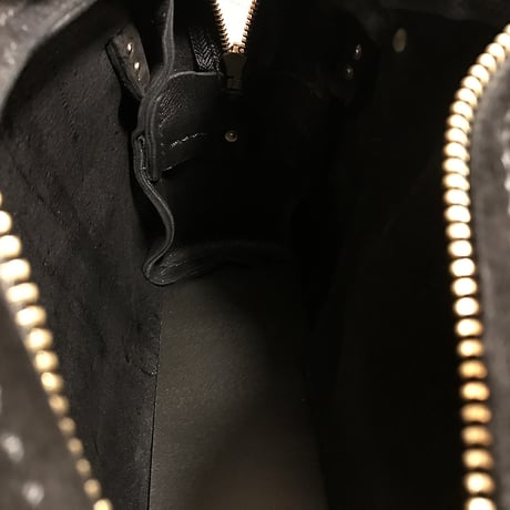 Shoulderbag 303. (Black/suede/kudu)Lot#138 サイトウ様オーダー出品
