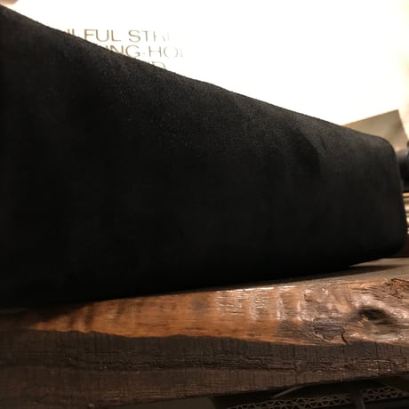 Handbag Square／2Wayバッグ　ショルダーバッグ黒　スエードバッグ　Lot#162