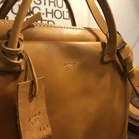 Shoulderbag 303.(山吹色/サッビア)Lot#102/iPhone SEレザーケース(山吹色/サッビア)Lot#103