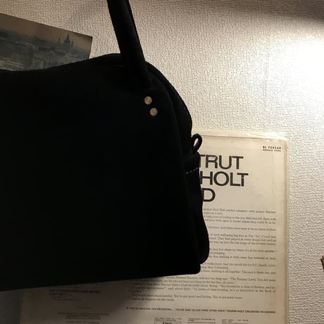 Shoulderbag (Black/suede/kudu)Lot#143
