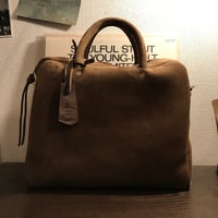 Handbag Square(kudu/stone/suede)#156/Oder