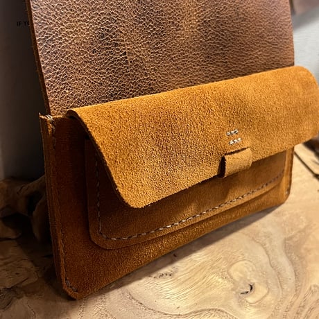 kudu革長財布　Long Wallet (autumn spice/suede/kudu)Lot#271