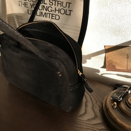 Shoulderbag (Black/suede/kudu)Lot#142 ハルカ様オーダー出品