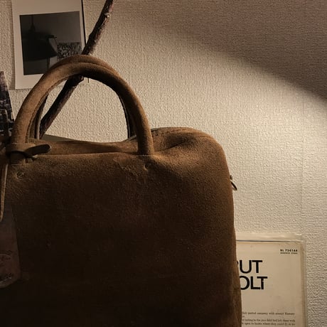 Handbag Square(kudu/stone/suede)#156/Oder