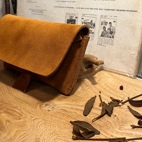 kudu革長財布　Long Wallet (autumn spice/suede/kudu)Lot#271
