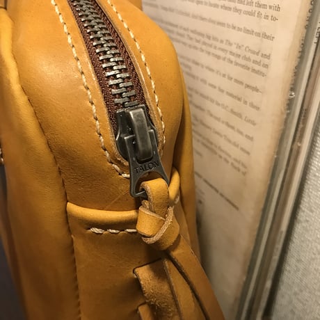 Shoulderbag 303.(山吹色/サッビア)Lot#102/iPhone SEレザーケース(山吹色/サッビア)Lot#103