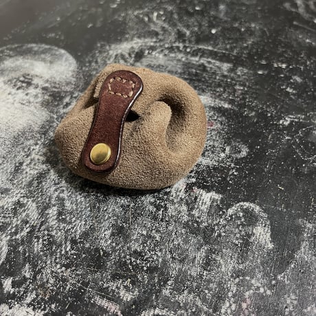 ムギュッとコインケース(stone/suede/kudu)#07