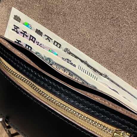 クロムエクセル長財布 Long Wallet(Chromexcel/black/Horween)Lot#384