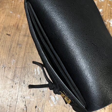 kudu革長財布 Long Wallet (black/suede/kudu)Lot#375