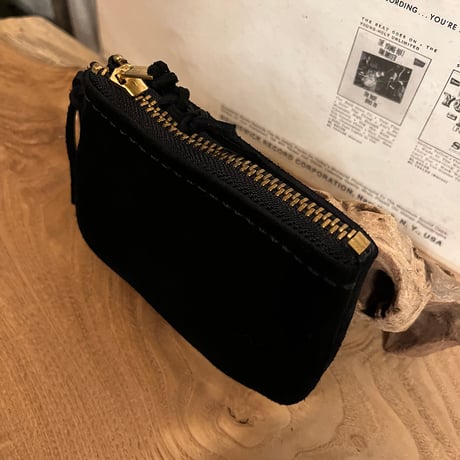 middle pouch (kudu/suede/black)#257 akko様プレゼント出品