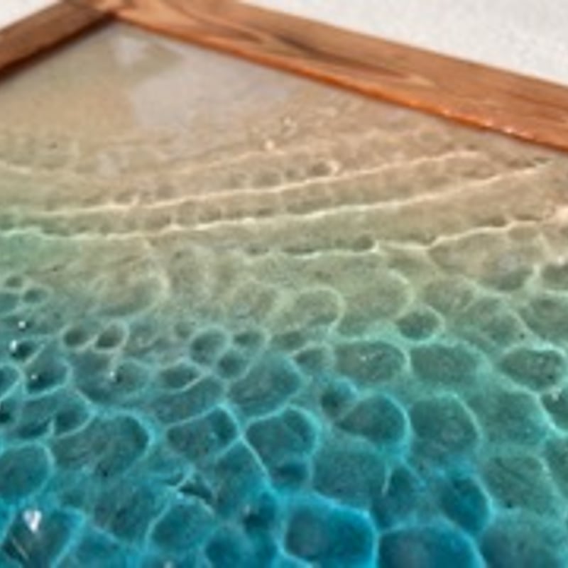 屋久杉フレーム 水面アート | Resin craft Moana