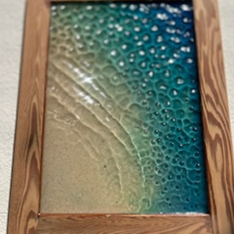 屋久杉フレーム 水面アート | Resin craft Moana