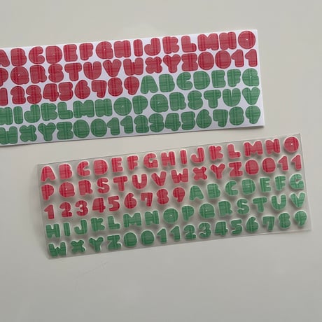 37 英字シール2023クリスマス