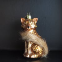Ornament glass foxtail