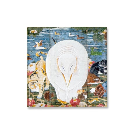 伊藤若冲《樹花鳥獣図屏風》右隻　アートマグネット　(品番:71699)