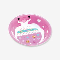 Have a happy time　メラミンスープボウル　イルカ ピンク