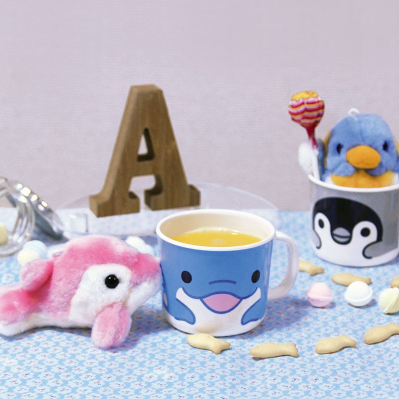 Have a happy time メラミンマグカップ イルカ ブルー | AUC ONLIN