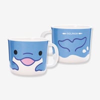 Have a happy time　メラミンマグカップ　イルカ　ブルー