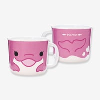 Have a happy time　メラミンマグカップ　イルカ　ピンク