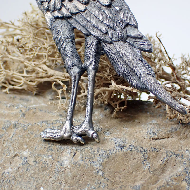 ヘビクイワシ全身ブローチ(black matte) | EmiriA online shop