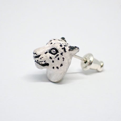 見つめるユキヒョウピアス