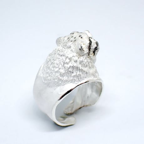 マヌルネコあくびリング(white)