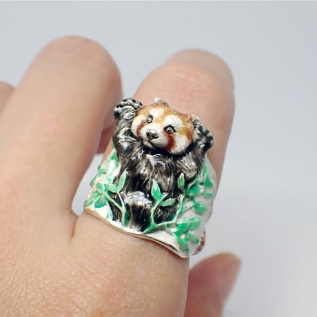 レッサーパンダ威嚇リング