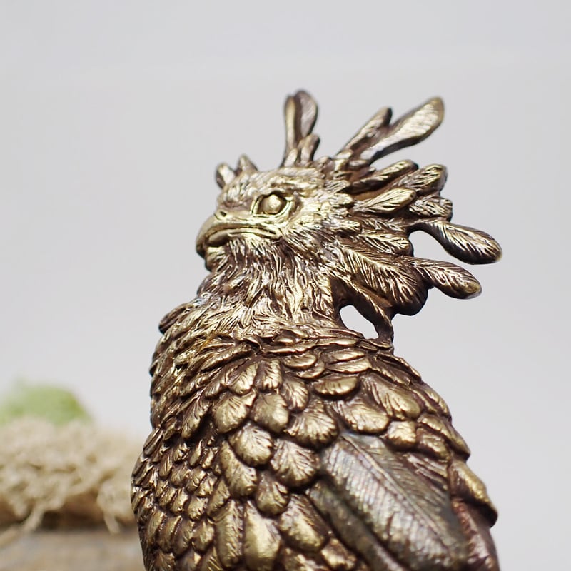 ヘビクイワシ全身ブローチ(yellow) | EmiriA online shop