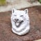 笑顔の柴犬ブローチ(white)