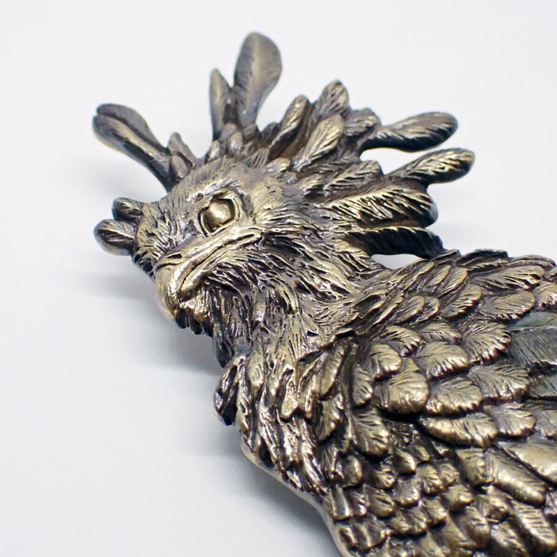 ヘビクイワシ全身ブローチ(yellow) | EmiriA online shop