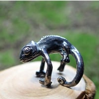 カメレオンイヤーカフ(black)