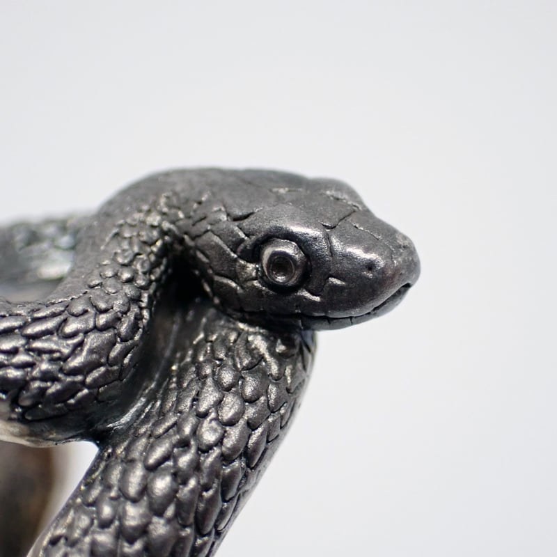 にょろっとコーンスネークリング(black matte) | EmiriA online shop