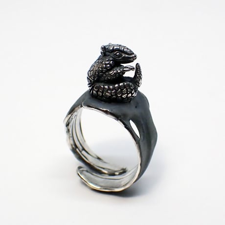 穴掘りアルマジロリング(black)