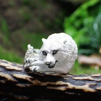 オオカミと肋骨リング(white)