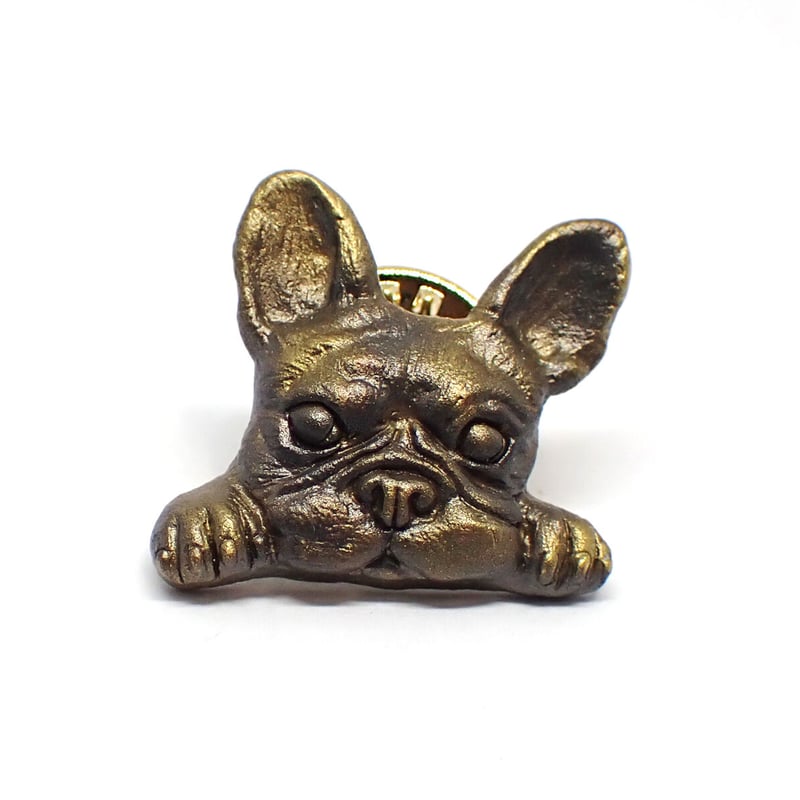 見つめるフレンチブルドッグブローチ(yellow matte) | EmiriA online