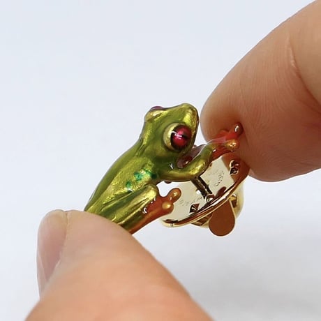 アカメアマガエルブローチ