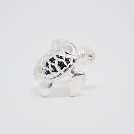 アオウミガメの子ピアス(white)