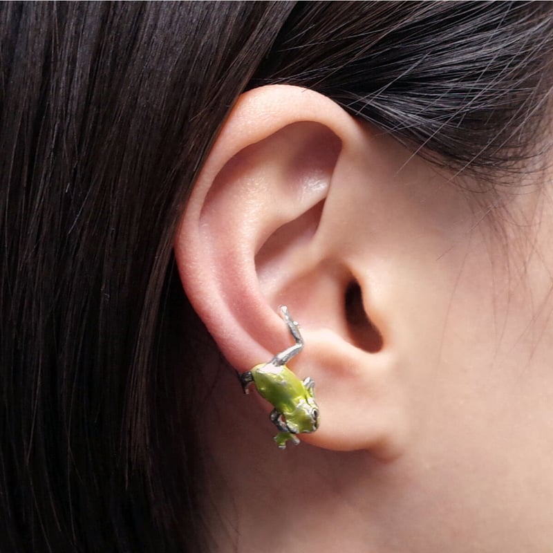 アマガエルイヤーカフ(green) | EmiriA online shop