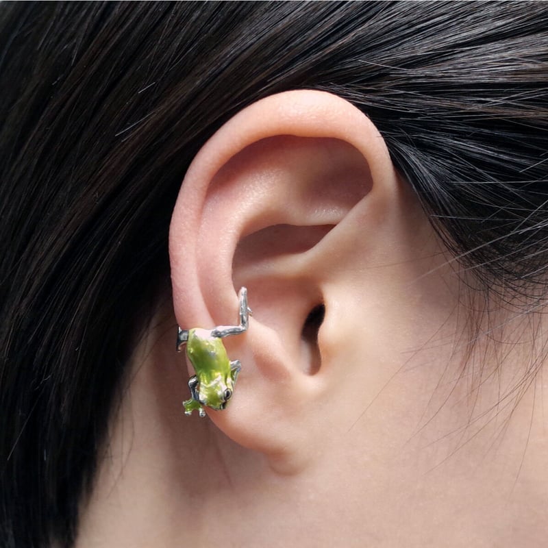 アマガエルイヤーカフ(green) | EmiriA online shop