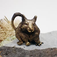 デグーじゃれあいブローチ(鏡面)